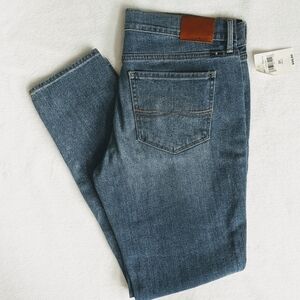Lucky Brand Charlie Low Rise Skinny Ankle Jeans Stretch Denim Blue 12/31 NWT